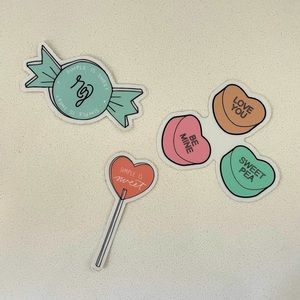Candy set of 3 stickers from Remie Girl